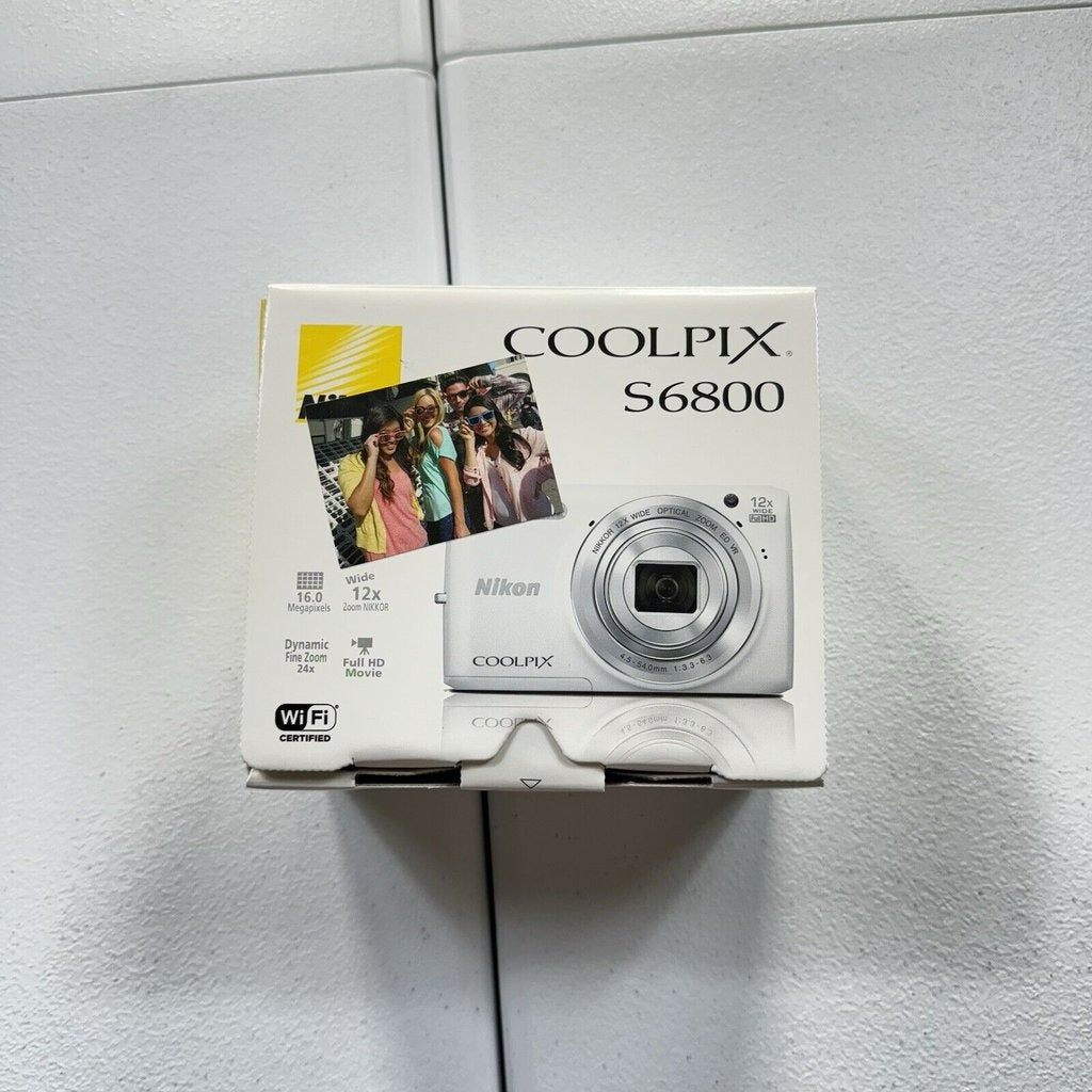 Nikon COOLPIX S6900 16MP Compact Digital Camera (Black) with Flip Screen and Wi-Fi 🍥 🎀📷