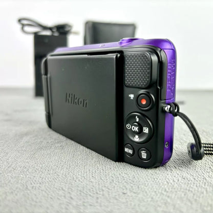 Nikon COOLPIX S6600 Digital Camera (Rare Purple) 16.0MP with 12x Zoom - Complete Set 🍥 🎀📷