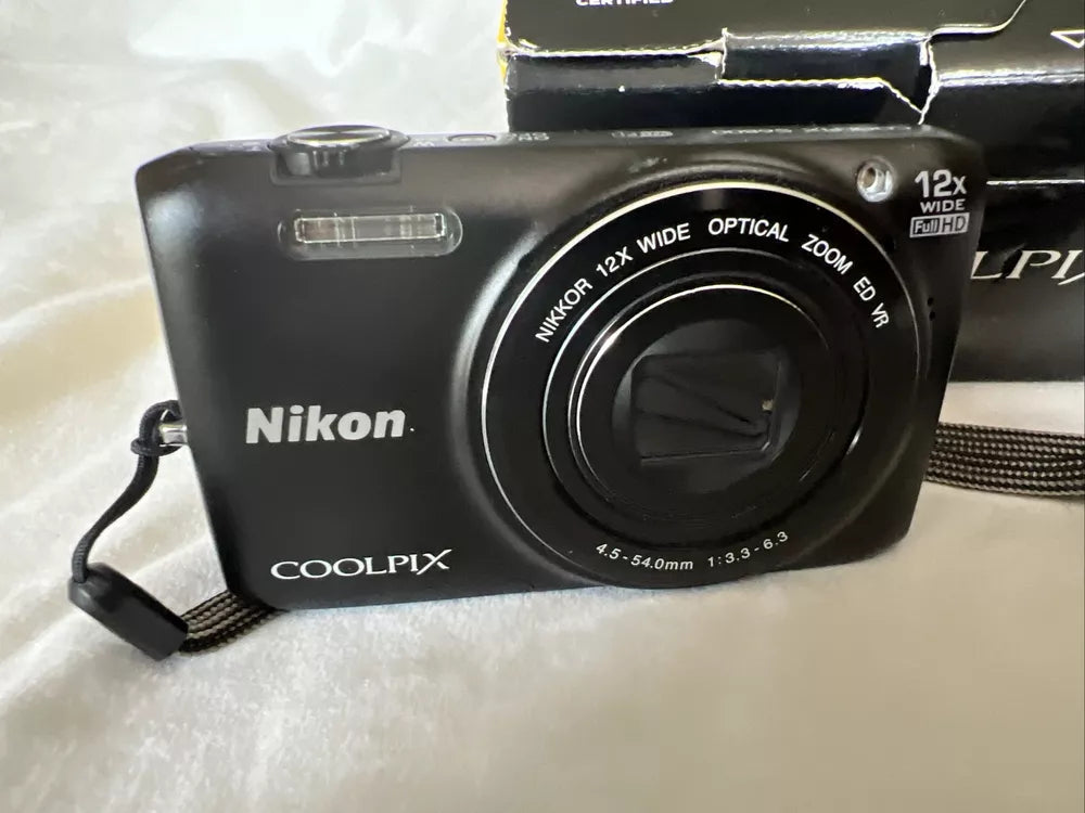 Used Nikon Coolpix S6800 16.0MP Compact Digital Camera with 12x Optical Zoom 🍥🎀📷