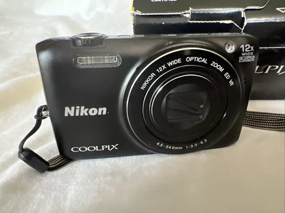 Used Nikon Coolpix S6800 16.0MP Compact Digital Camera with 12x Optical Zoom 🍥🎀📷