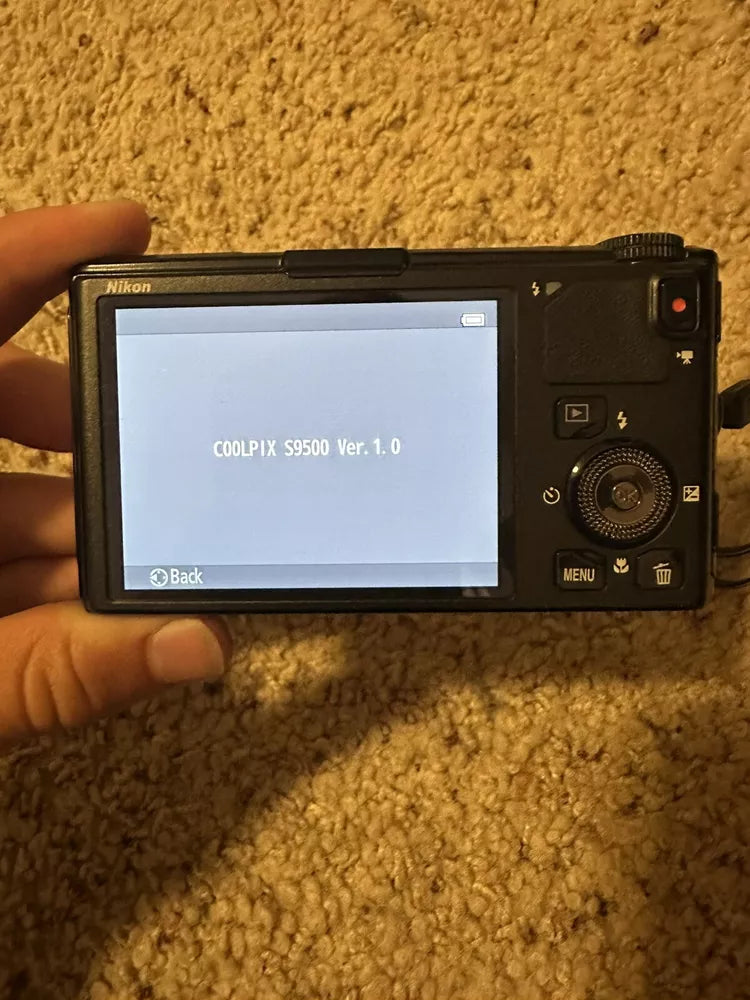Used Nikon Coolpix S9500 18.1 MP Digital Camera (Black) 🍥🎀📷