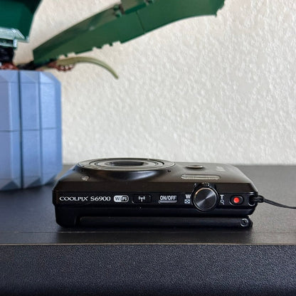 Nikon COOLPIX S6900 16MP Compact Digital Camera (Black) with Flip Screen and Wi-Fi 🍥 🎀📷