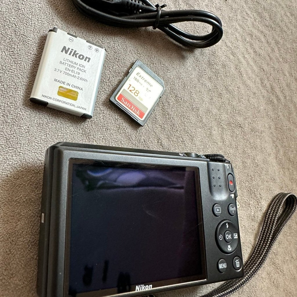 Nikon COOLPIX S6900 16MP Compact Digital Camera (Black) with Flip Screen and Wi-Fi 🍥 🎀📷