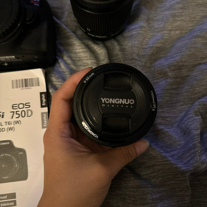 Canon EOS Rebel T6i / 750D Digital Camera with EF-S 18-55mm IS Lens 🍥 🎀📷