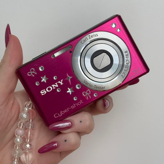 Used Sony CyberShot W530 🎀 ⊹˚💕 Hot Pink Digital Camera Bundle