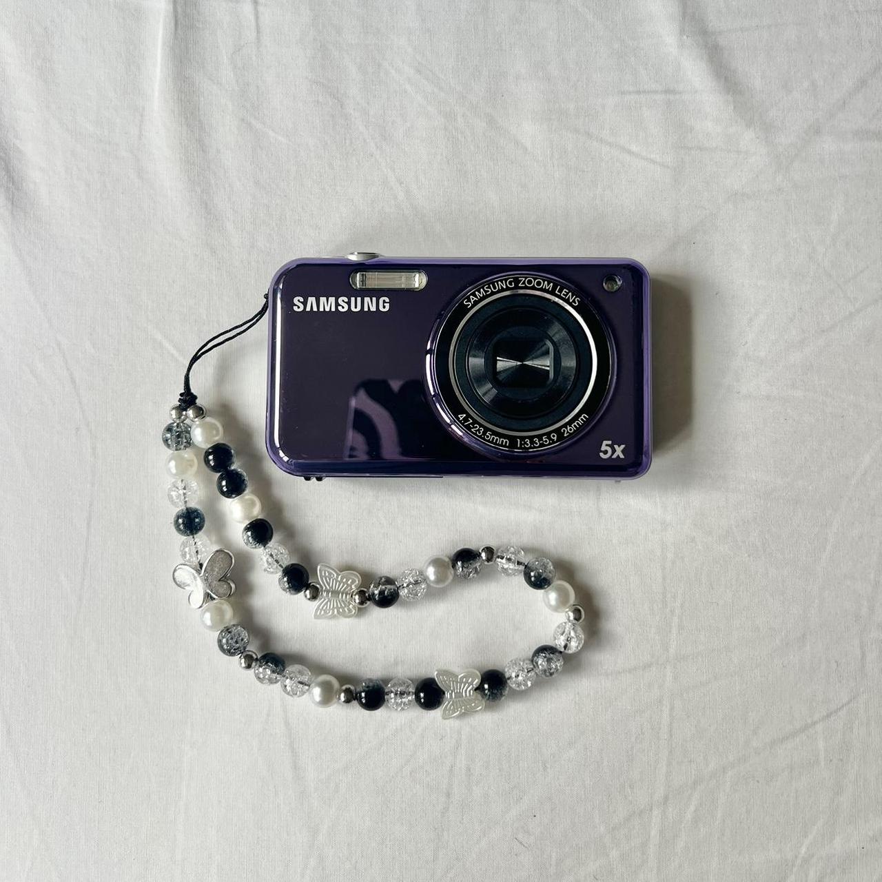 Used Vintage Samsung PL120 14.2MP Purple Dual Screen Digital Camera