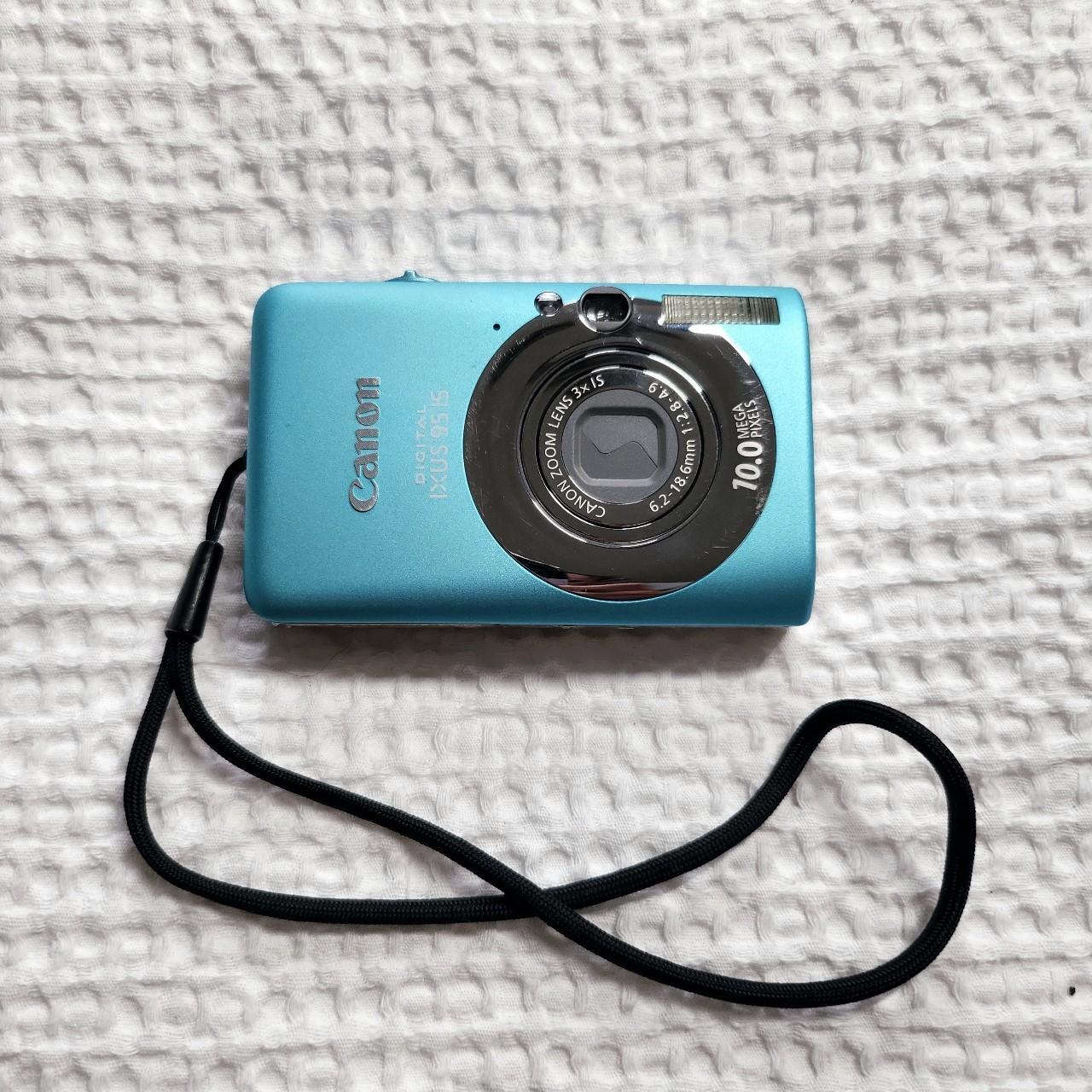 Used Blue Canon Ixus 95 IS Digital Camera - Rare Colour!!